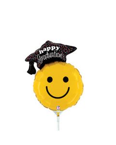MIN SHP GRADUATION SMILEY  AIR FILL ONLY