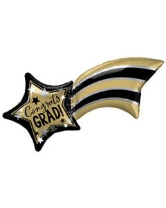 LRG SHP GRAD GOLD BLACK SHOOTING STAR 27" (PKG)(D) sale