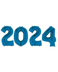 LRG SHP NUMBER BUNCH 2024 BLUE ANAGRAM (POLY)(D) sale