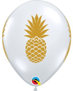 11C PINEAPPLE DIAMOND CLEAR WITH GOLD INK (BAG 50)(D) sale