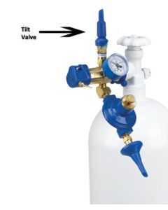 REPLACEMENT FLEX TILT BLUE RUBBER TIP VALVE FOR REGULATORS