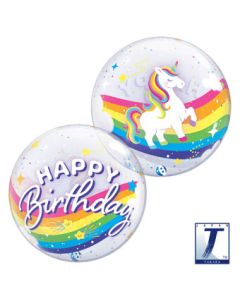 BUBBLE 22C HB RAINBOW UNICORN (PKG)