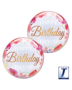 BUBBLE 22C HB TO YOU PINK PEONIES (PKG)