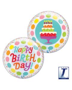 BUBBLE 22C HB CAKE & COLORFUL DOTS (PKG)