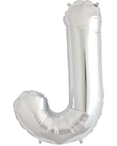 LRG SHP LETTER J SILVER NORTHSTAR 34" (PKG)(D) sale