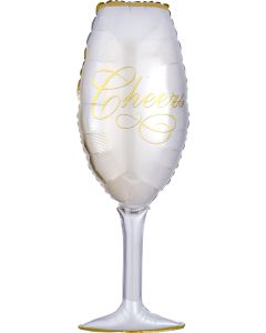 LRG SHP CHEERS CHAMPAGNE GLASS 38" (PKG)