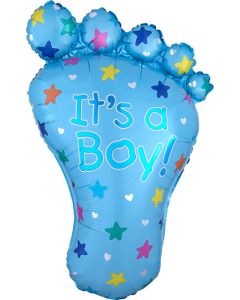 LRG SHP ITS A BOY FOOT 32" (PKG)