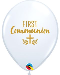 11C FIRST COMMUNION CROSS WHITE w/ GOLD INK (BAG50)(D) sale