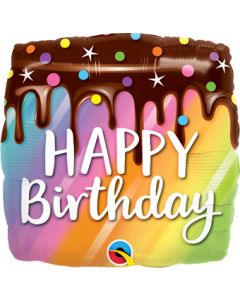 18SQ HB RAINBOW DRIP CAKE (D) sale
