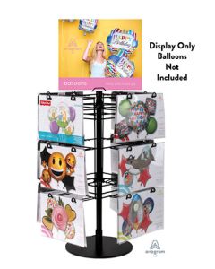 DISPLAY 24 PEG COUNTER SPINNER BLACK