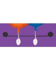 DISPLAY MAGNETIC BALLOON FIXTURE BLACK 17"w x 4"d