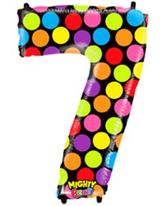 LRG SHP NUMBER 7 MIGHTY BRIGHT MEGALOON 34" (PKG)(D) sale