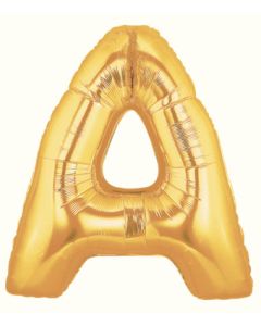 MIN SHP LETTER A GOLD MEGALOON JR. (7") AIR FILL ONLY