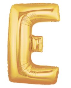 MIN SHP LETTER E GOLD MEGALOON JR. (7") AIR FILL ONLY