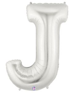 MIN SHP LETTER J SILVER MEGALOON JR. (7") AIR FILL ONLY