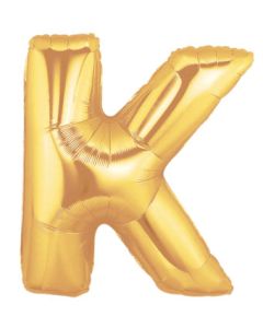 MIN SHP LETTER K GOLD MEGALOON JR. (7") AIR FILL ONLY