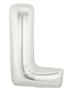 MIN SHP LETTER L SILVER MEGALOON JR. (7") AIR FILL ONLY