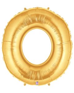 MIN SHP LETTER O GOLD MEGALOON JR. (7") AIR FILL ONLY