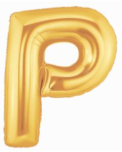 MIN SHP LETTER P GOLD MEGALOON JR. (7") AIR FILL ONLY