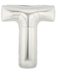MIN SHP LETTER T SILVER MEGALOON JR. (7") AIR FILL ONLY