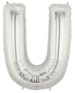 MIN SHP LETTER U SILVER MEGALOON JR. (7") AIR FILL ONLY