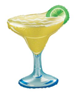 LRG SHP MARGARITA GLASS WITH LIME 33"