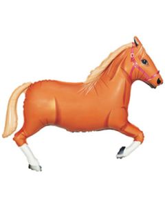 LRG SHP HORSE TAN 34" (PKG)