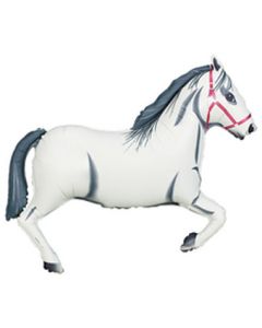 LRG SHP HORSE WHITE 34" (PKG)