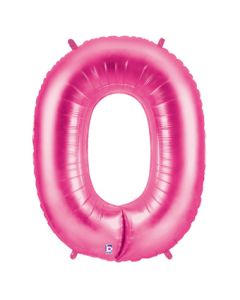 LRG SHP NUMBER 0 PINK MEGALOON 34" (PKG)