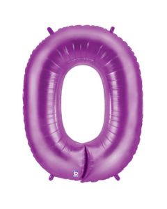 LRG SHP NUMBER 0 PURPLE MEGALOON 34" (PKG)