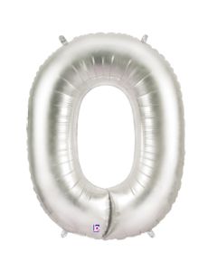 LRG SHP NUMBER 0 SILVER MEGALOON 34" (PKG)