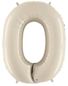 LRG SHP NUMBER 0 WHITE SAND MEGALOON 34" (PKG)