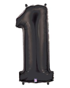 LRG SHP NUMBER 1 BLACK MEGALOON 34" (PKG)