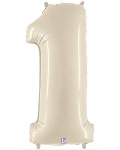 LRG SHP NUMBER 1 WHITE SAND MEGALOON 34" (SOLD IN 5'S)(D)