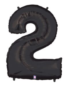 LRG SHP NUMBER 2 BLACK MEGALOON 34" (PKG)