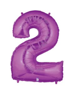 LRG SHP NUMBER 2 PURPLE MEGALOON 34" (BAG)(D) sale