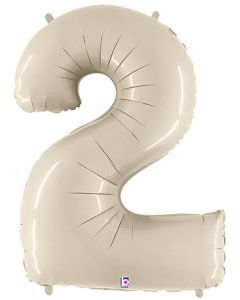 LRG SHP NUMBER 2 WHITE SAND MEGALOON 34" (PKG)