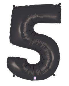 LRG SHP NUMBER 5 BLACK MEGALOON 34" (PKG)