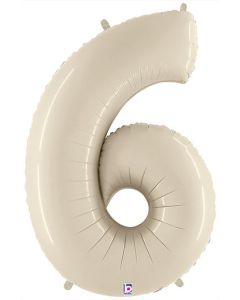 LRG SHP NUMBER 6 WHITE SAND MEGALOON 34" (PKG)