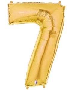 LRG SHP NUMBER 7 GOLD MEGALOON 34" (PKG)