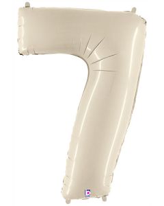 LRG SHP NUMBER 7 WHITE SAND MEGALOON 34" (PKG)