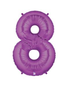 LRG SHP NUMBER 8 PURPLE MEGALOON 34" (BAG)(D) sale