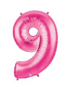 LRG SHP NUMBER 9 PINK MEGALOON 34" (BAG)(D) sale
