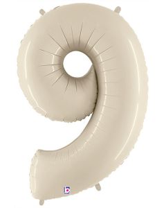 LRG SHP NUMBER 9 WHITE SAND MEGALOON 34" (PKG)