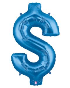 LRG SHP DOLLAR SIGN ($) BLUE MEGALOON 34" (PKG)(D) sale
