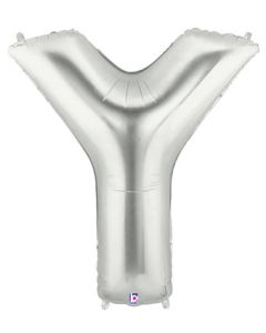 LRG SHP LETTER Y SILVER MEGALOON 34" (PKG)