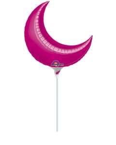 MIN SHP ANAGRAM CRESCENT FUCHSIA 17" AIRFILL(SOLD 5)(D)sale