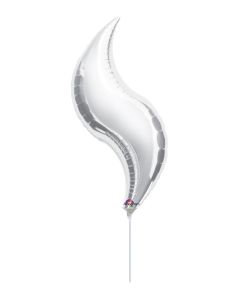 MIN SHP ANAGRAM CURVE SILVER 28" AIR FILL (SOLD 3'S)(D)sale