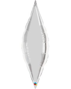 LRG SHP TAPER METALLIC SILVER 38" (SOLD IN 5'S)(D) sale