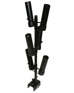 DISPLAY AIR-FILLED CYLINDERS BLACK METAL W/3 WAY BASE